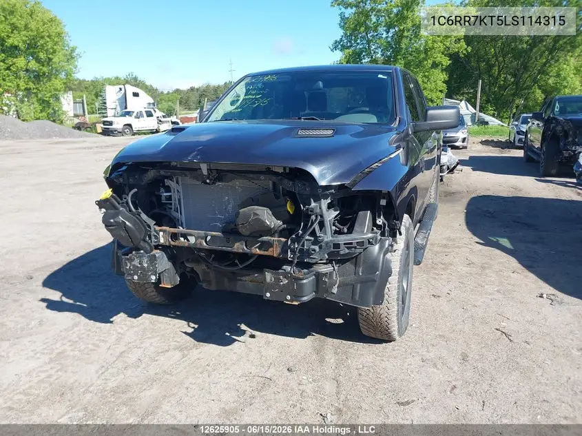 2020 Ram 1500 Classic Tradesman/Express VIN: 1C6RR7KT5LS114315 Lot: 12625905