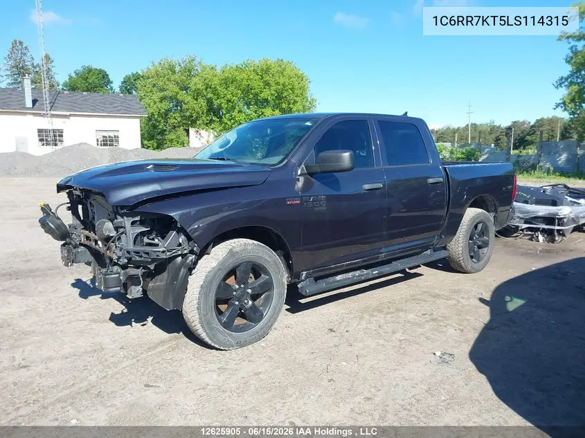2020 Ram 1500 Classic Tradesman/Express VIN: 1C6RR7KT5LS114315 Lot: 12625905