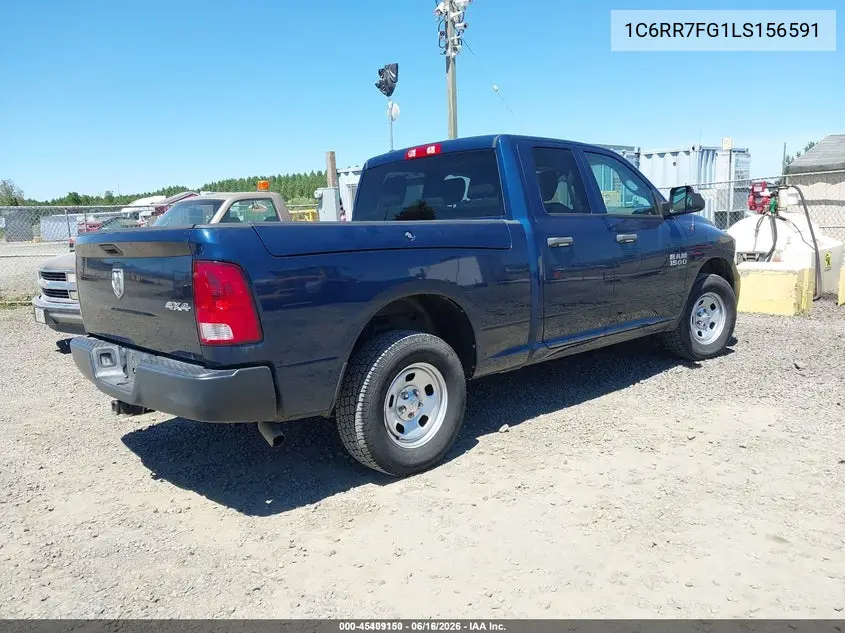 2020 Ram 1500 Classic Tradesman 4X4 6'4 Box VIN: 1C6RR7FG1LS156591 Lot: 45409150