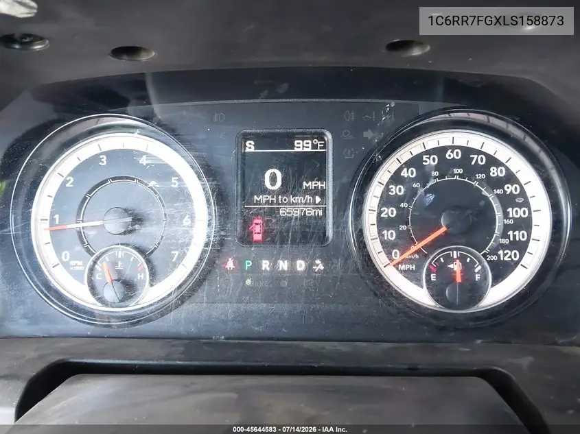 2020 Ram 1500 Classic Tradesman 4X4 6'4 Box VIN: 1C6RR7FGXLS158873 Lot: 45644583