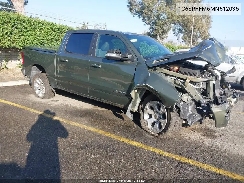 1C6SRFFM6MN612036 2021 Ram 1500 Big Horn 4X4 5'7 Box