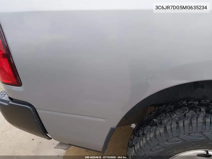 2021 Ram 1500 Classic Tradesman 4X4 8' Box VIN: 3C6JR7DG5MG635234 Lot: 45254616
