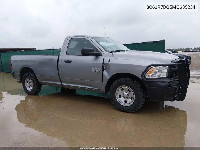 2021 Ram 1500 Classic Tradesman 4X4 8' Box VIN: 3C6JR7DG5MG635234 Lot: 45254616