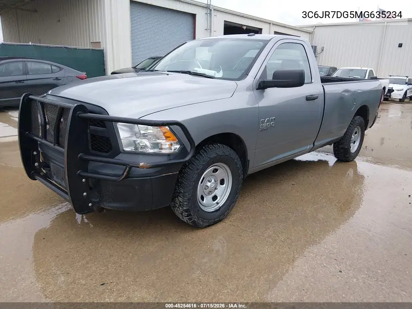 2021 Ram 1500 Classic Tradesman 4X4 8' Box VIN: 3C6JR7DG5MG635234 Lot: 45254616