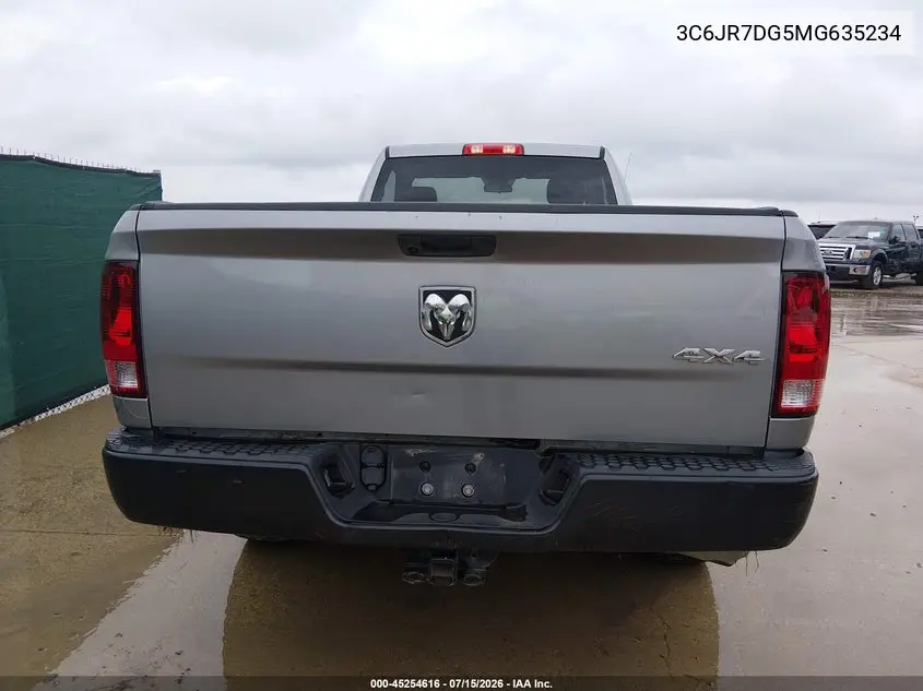 2021 Ram 1500 Classic Tradesman 4X4 8' Box VIN: 3C6JR7DG5MG635234 Lot: 45254616