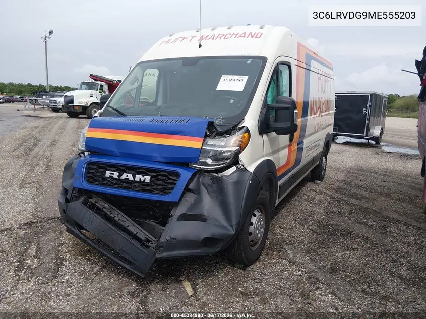 2021 Ram Promaster 2500 High Roof 159 Wb VIN: 3C6LRVDG9ME555203 Lot: 45384980