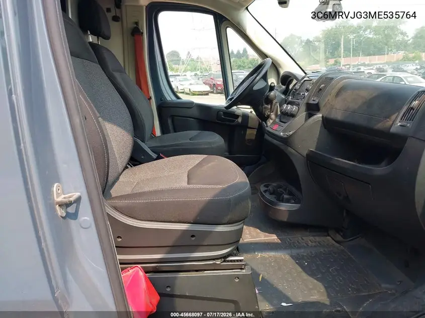 2021 Ram Promaster 3500 Cargo Van High Roof 159 Wb Ext VIN: 3C6MRVJG3ME535764 Lot: 45668097