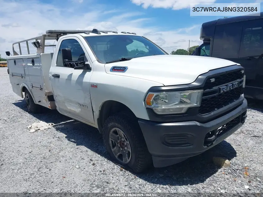 2022 Ram 3500 Chassis Tradesman/Slt VIN: 3C7WRCAJ8NG320584 Lot: 45269212