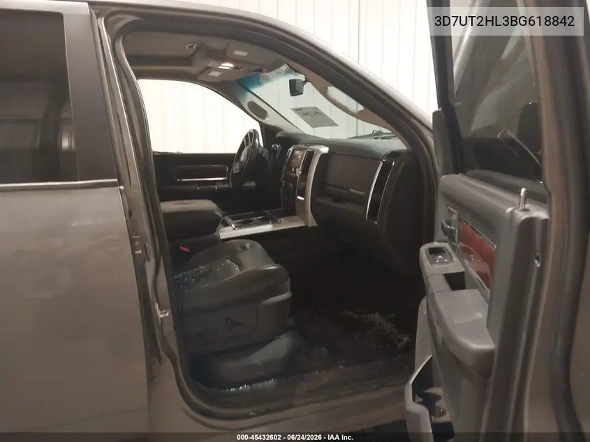 2011 Ram Ram 2500 Laramie VIN: 3D7UT2HL3BG618842 Lot: 45432602