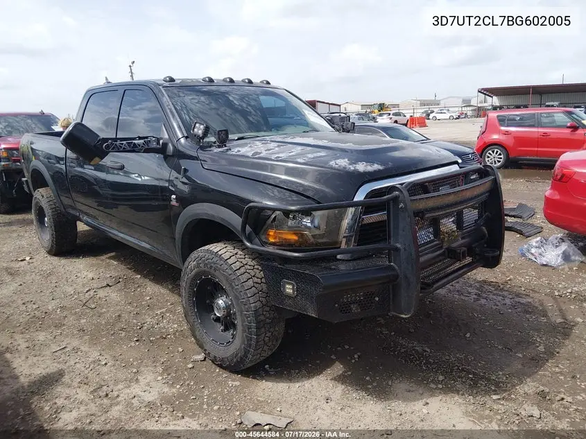 2011 Ram Ram 2500 St VIN: 3D7UT2CL7BG602005 Lot: 45644584