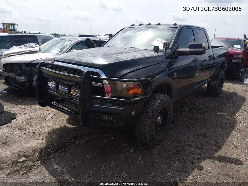 2011 Ram Ram 2500 St VIN: 3D7UT2CL7BG602005 Lot: 45644584