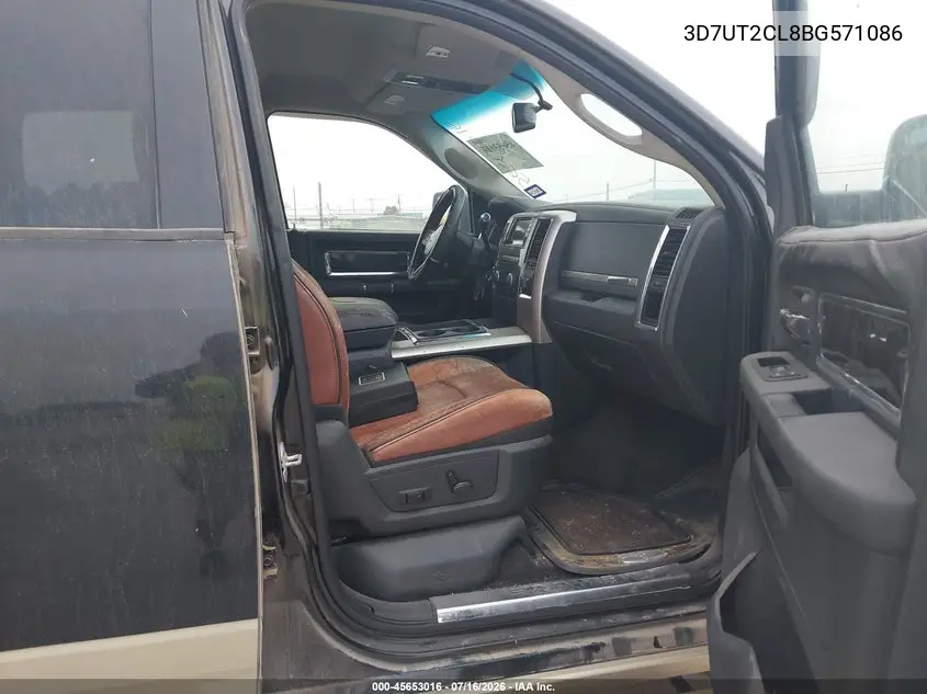 2011 Ram Ram 2500 Laramie Longhorn VIN: 3D7UT2CL8BG571086 Lot: 45653016