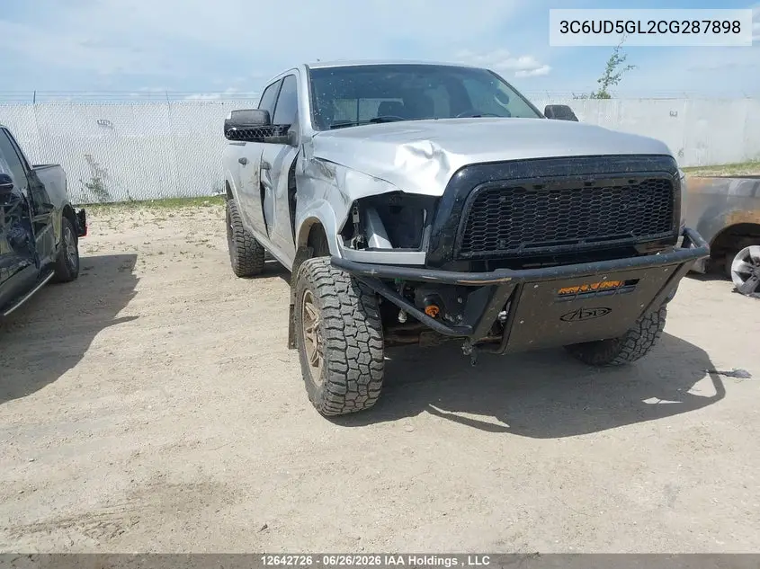 2012 Ram 2500 Laramie Limited VIN: 3C6UD5GL2CG287898 Lot: 12642726x