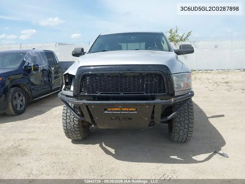 2012 Ram 2500 Laramie Limited VIN: 3C6UD5GL2CG287898 Lot: 12642726x