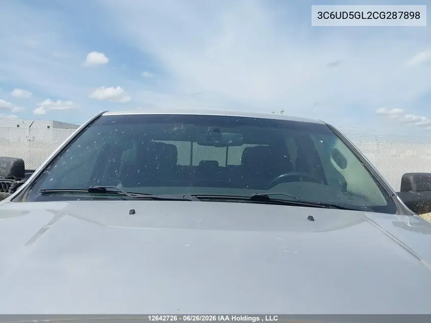2012 Ram 2500 Laramie Limited VIN: 3C6UD5GL2CG287898 Lot: 12642726x