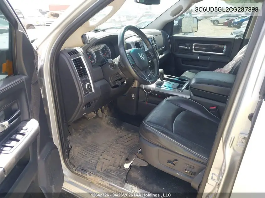 2012 Ram 2500 Laramie Limited VIN: 3C6UD5GL2CG287898 Lot: 12642726x