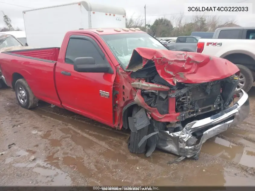 2012 Ram 2500 St VIN: 3C6LD4AT4CG222033 Lot: 45186028