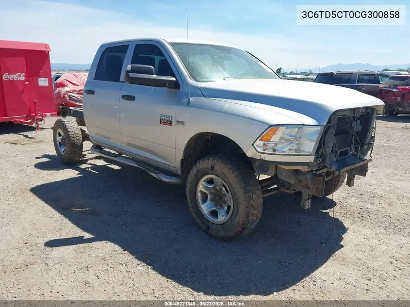 2012 Ram 2500 St VIN: 3C6TD5CT0CG300858 Lot: 45221348