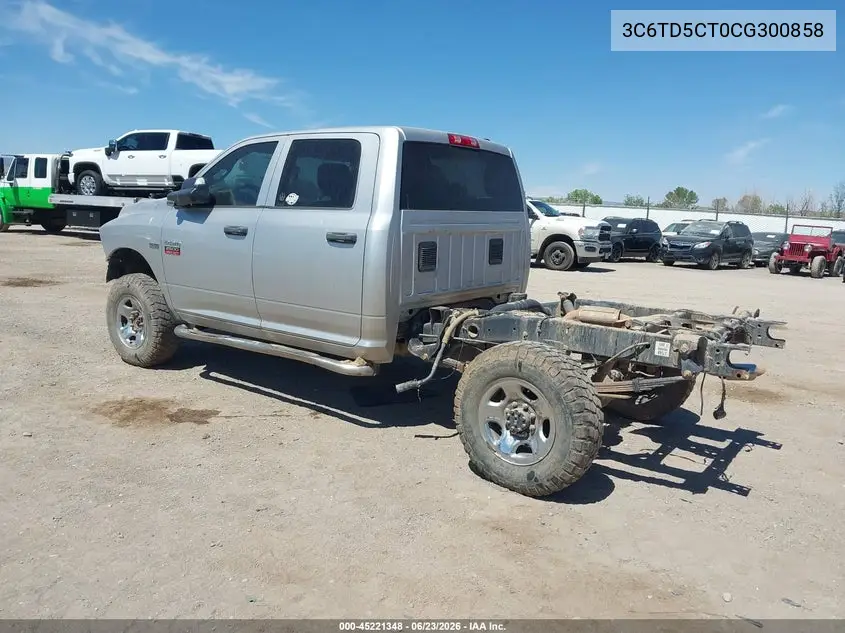 2012 Ram 2500 St VIN: 3C6TD5CT0CG300858 Lot: 45221348