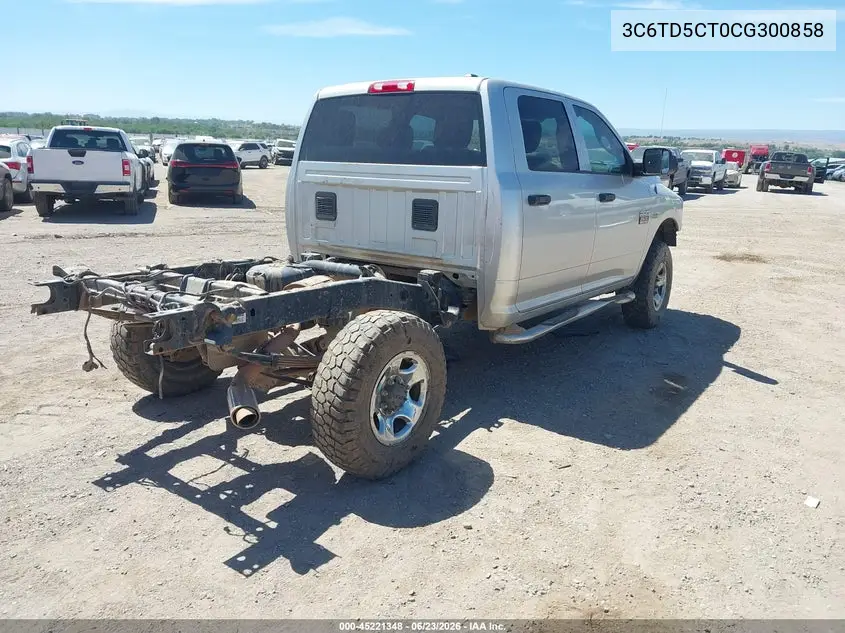 2012 Ram 2500 St VIN: 3C6TD5CT0CG300858 Lot: 45221348