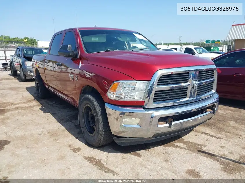 2012 Ram 2500 St VIN: 3C6TD4CL0CG328976 Lot: 45606769