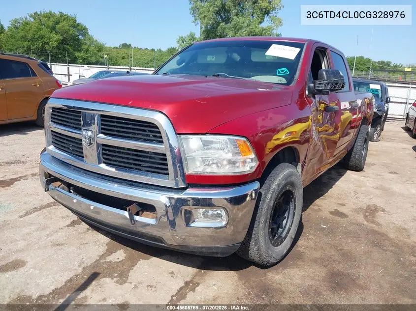 2012 Ram 2500 St VIN: 3C6TD4CL0CG328976 Lot: 45606769