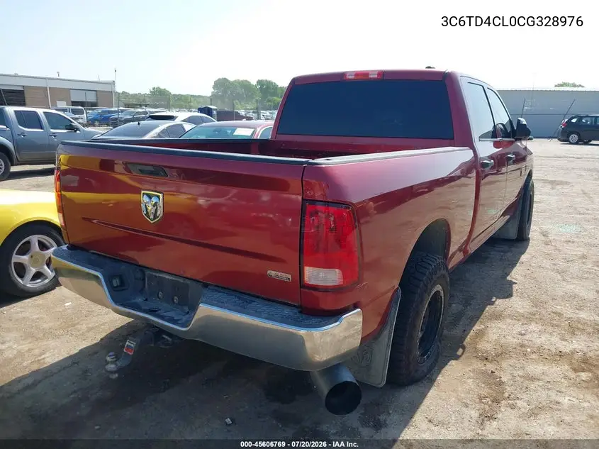 2012 Ram 2500 St VIN: 3C6TD4CL0CG328976 Lot: 45606769