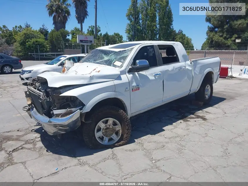 2012 Ram 2500 Laramie VIN: 3C6UD5NL0CG171828 Lot: 45644707