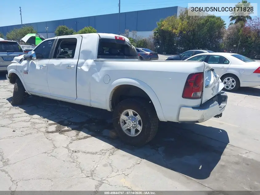 2012 Ram 2500 Laramie VIN: 3C6UD5NL0CG171828 Lot: 45644707