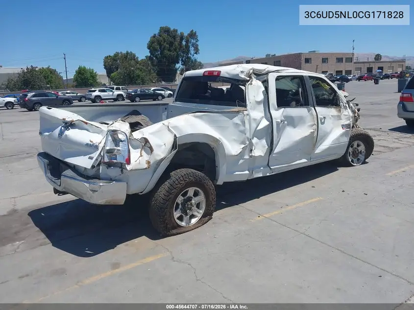 2012 Ram 2500 Laramie VIN: 3C6UD5NL0CG171828 Lot: 45644707