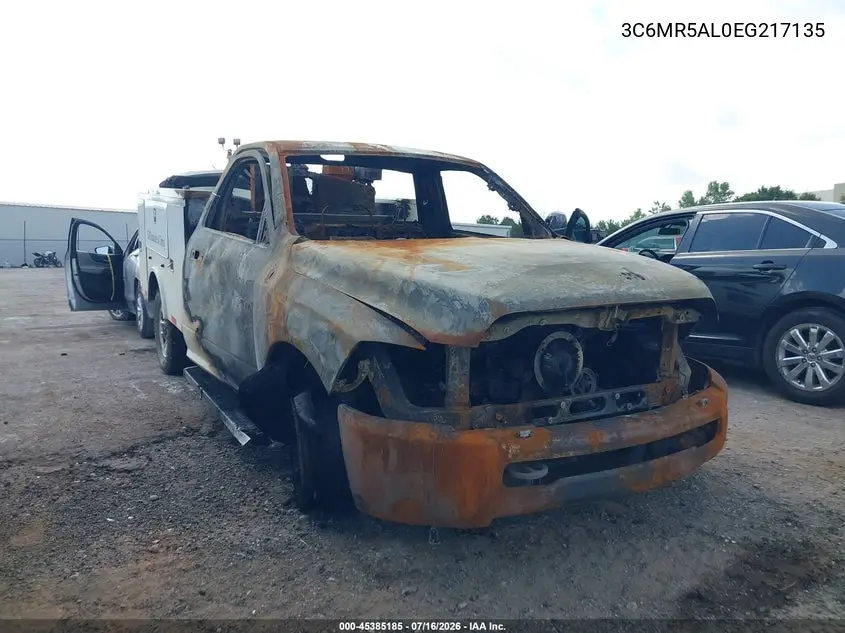 2014 Ram 2500 Tradesman VIN: 3C6MR5AL0EG217135 Lot: 45385185