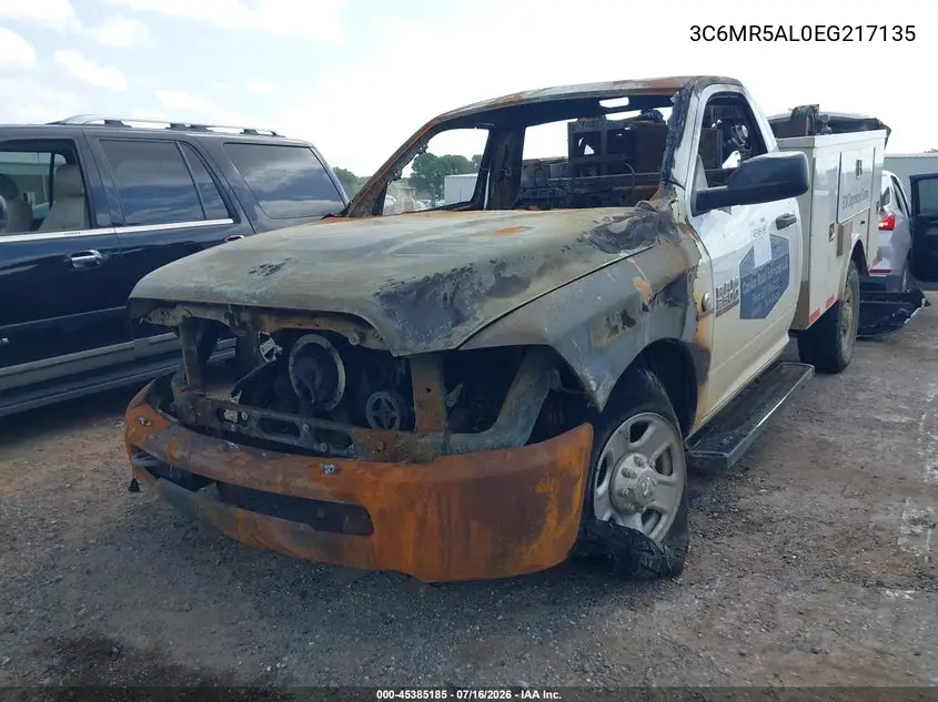 2014 Ram 2500 Tradesman VIN: 3C6MR5AL0EG217135 Lot: 45385185