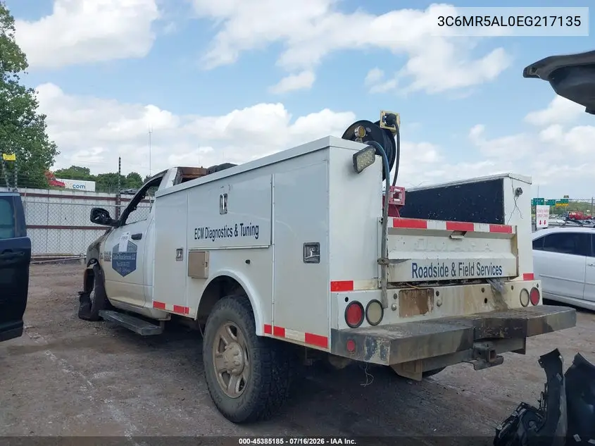 2014 Ram 2500 Tradesman VIN: 3C6MR5AL0EG217135 Lot: 45385185