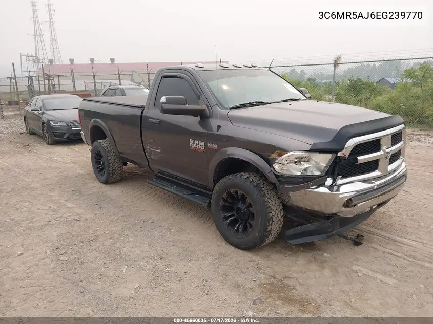 2014 Ram 2500 Tradesman VIN: 3C6MR5AJ6EG239770 Lot: 45660035
