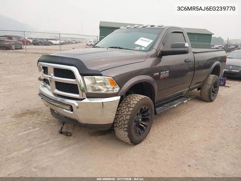 2014 Ram 2500 Tradesman VIN: 3C6MR5AJ6EG239770 Lot: 45660035