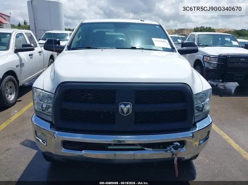 2016 Ram 2500 Tradesman Power Wagon VIN: 3C6TR5CJ9GG340670 Lot: 45403168