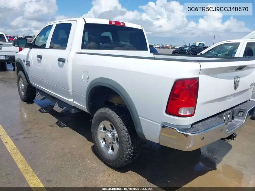 2016 Ram 2500 Tradesman Power Wagon VIN: 3C6TR5CJ9GG340670 Lot: 45403168