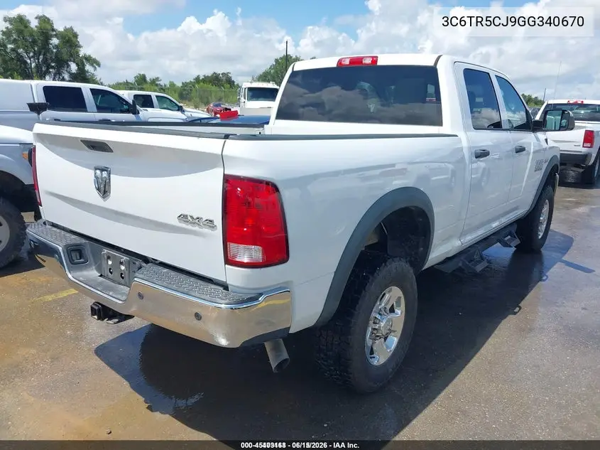 2016 Ram 2500 Tradesman Power Wagon VIN: 3C6TR5CJ9GG340670 Lot: 45403168