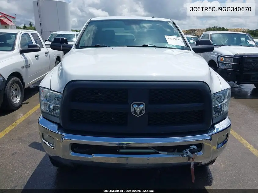 2016 Ram 2500 Tradesman Power Wagon VIN: 3C6TR5CJ9GG340670 Lot: 45403168