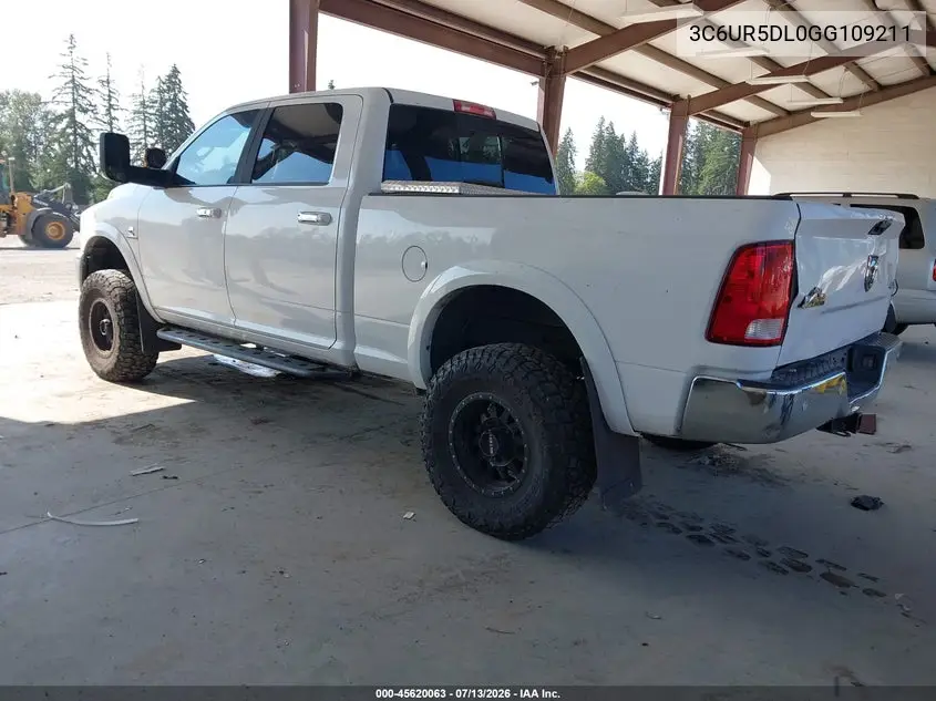 2016 Ram 2500 Slt VIN: 3C6UR5DL0GG109211 Lot: 45620063