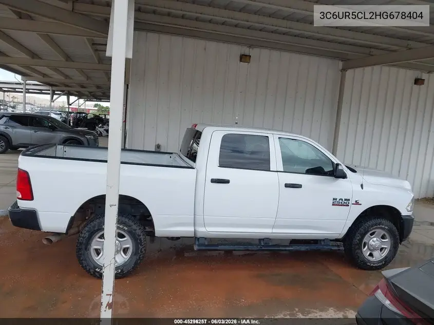 2017 Ram 2500 Tradesman 4X4 6'4 Box VIN: 3C6UR5CL2HG678404 Lot: 45296257