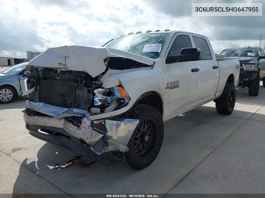 2017 Ram 2500 Tradesman 4X4 6'4 Box VIN: 3C6UR5CL5HG647955 Lot: 45341322