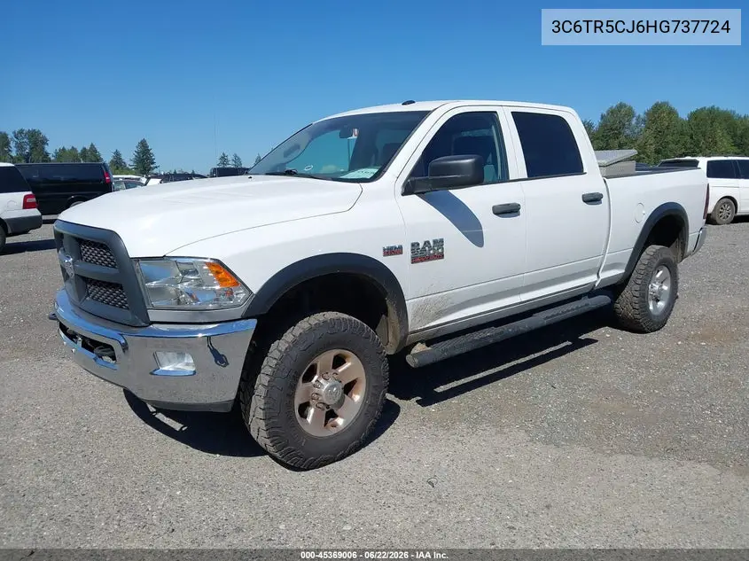 2017 Ram 2500 Tradesman 4X4 6'4 Box VIN: 3C6TR5CJ6HG737724 Lot: 45369006