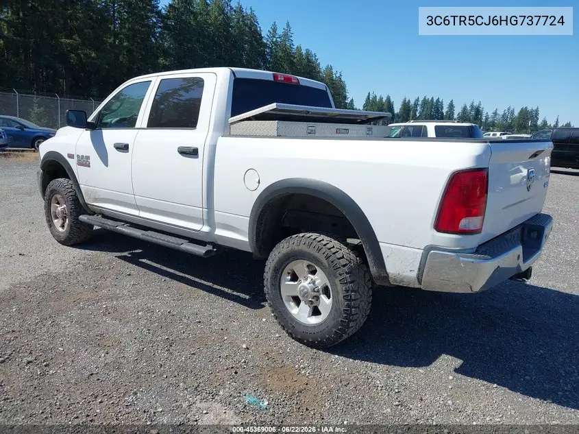 2017 Ram 2500 Tradesman 4X4 6'4 Box VIN: 3C6TR5CJ6HG737724 Lot: 45369006