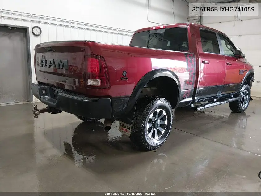 2017 Ram 2500 Power Wagon 4X4 6'4 Box VIN: 3C6TR5EJXHG741059 Lot: 45390749