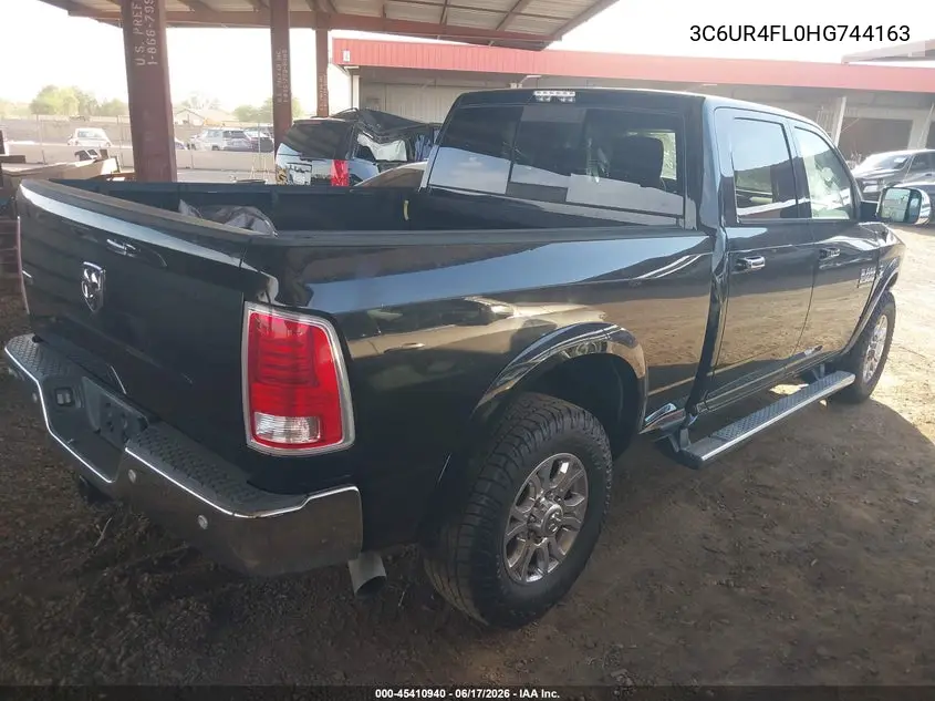 2017 Ram 2500 Limited 4X2 6'4 Box VIN: 3C6UR4FL0HG744163 Lot: 45410940
