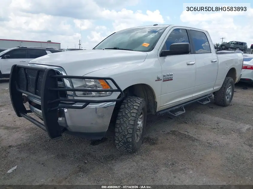 2017 Ram 2500 Slt 4X4 6'4 Box VIN: 3C6UR5DL8HG583893 Lot: 45608827