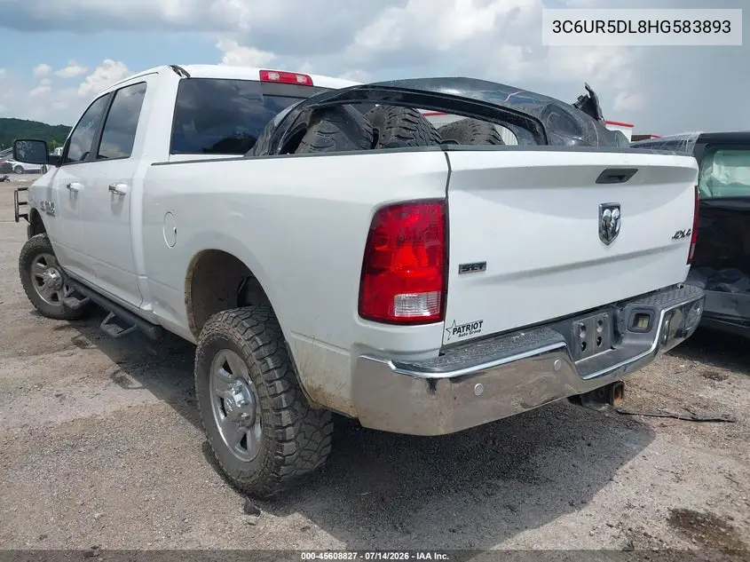 2017 Ram 2500 Slt 4X4 6'4 Box VIN: 3C6UR5DL8HG583893 Lot: 45608827
