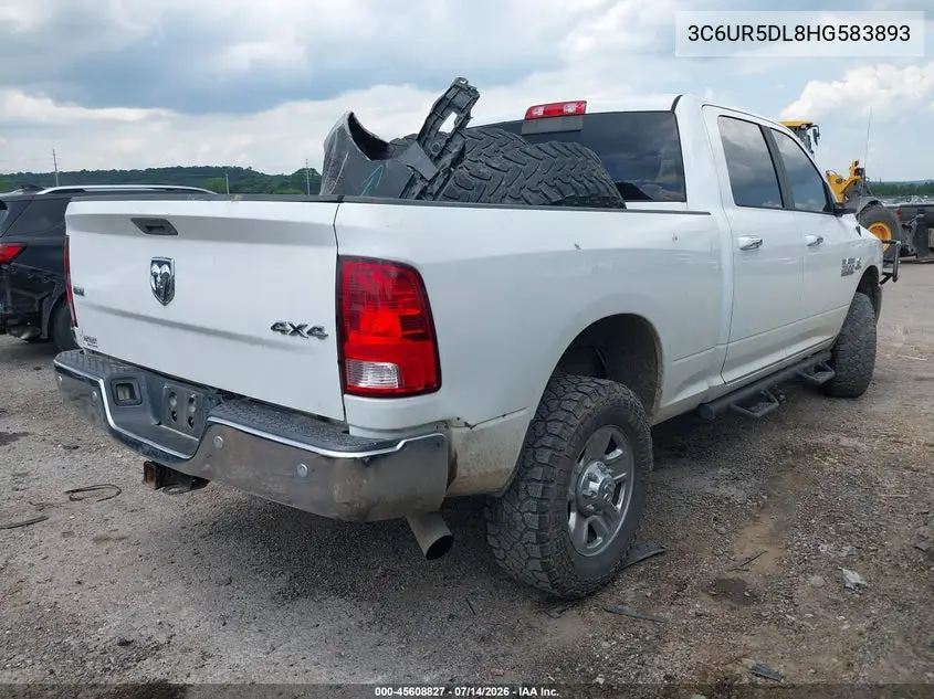 2017 Ram 2500 Slt 4X4 6'4 Box VIN: 3C6UR5DL8HG583893 Lot: 45608827