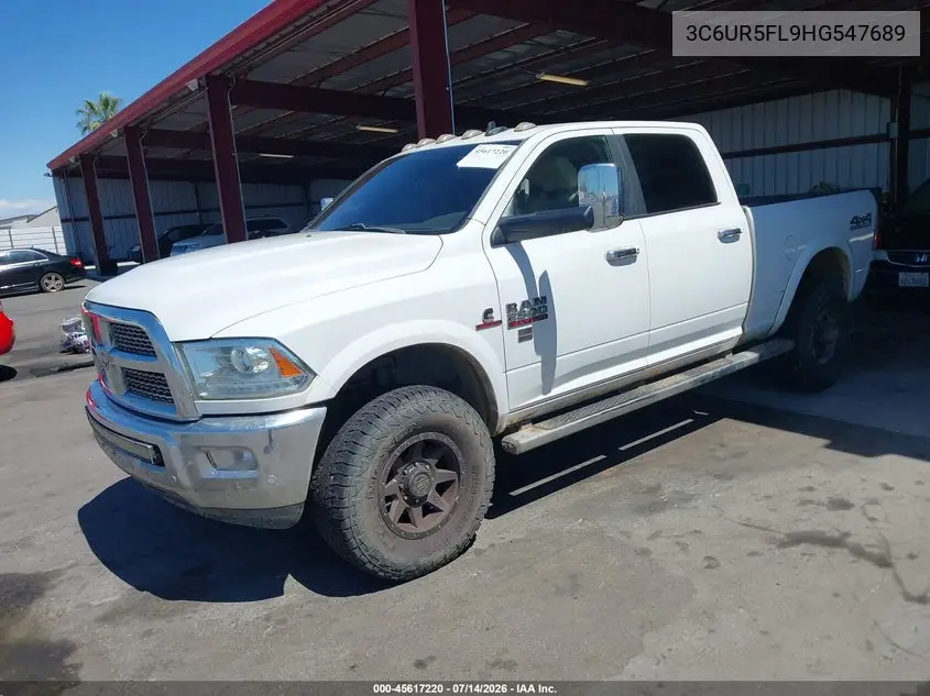 2017 Ram 2500 Laramie 4X4 6'4 Box VIN: 3C6UR5FL9HG547689 Lot: 45617220